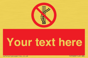 Custom prohibition Do not leave the tow track